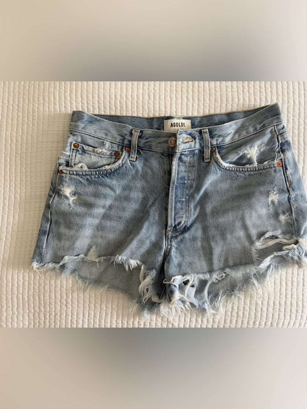 Agolde Parker Denim Shorts